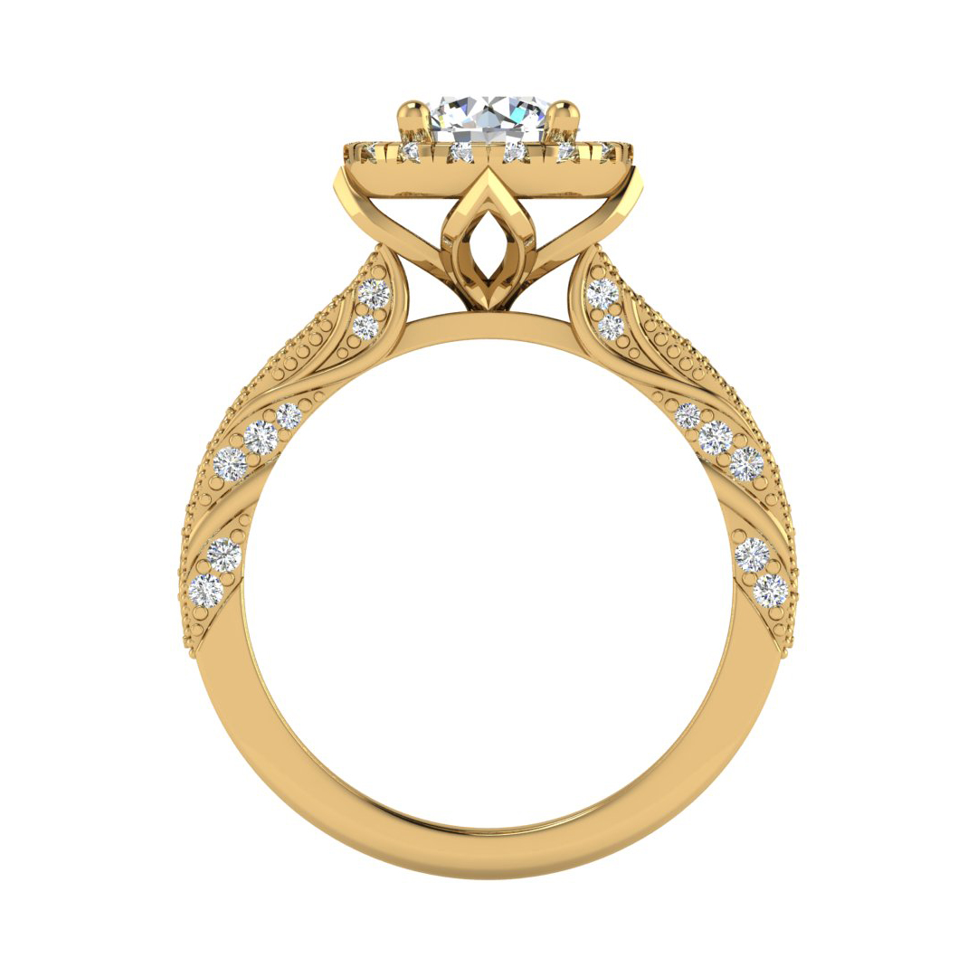 Alexandria Halo Engagement Ring